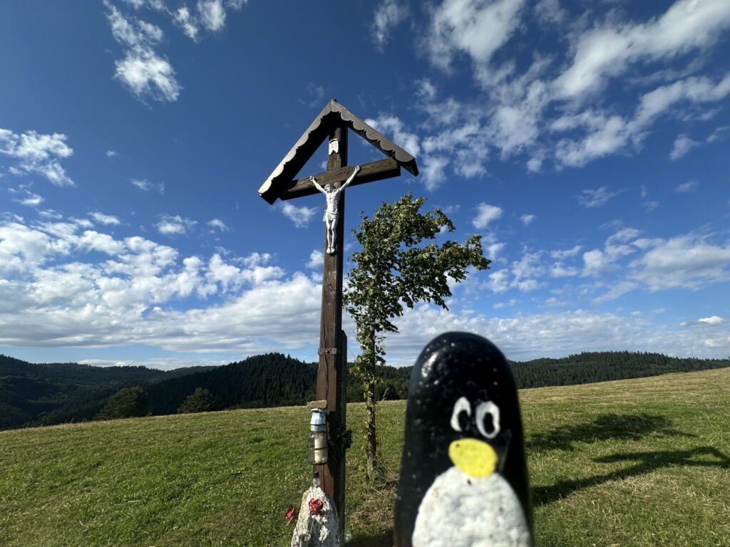 #600 – Tree next to the Cross, Chmeľnica, Slovakia