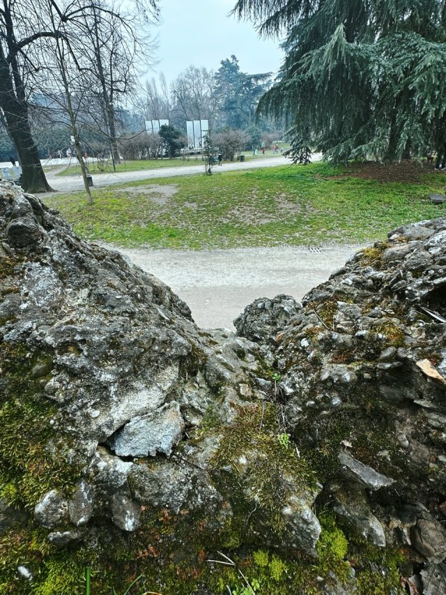 Hand-painted penguin stone #118 hidden at Parco Sempione, Milan, Italy (photo 5 of 5)