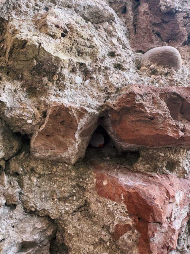 Hand-painted penguin stone #260 hidden at Castel Sismondo, Rimini, Italy (photo 4 of 5)