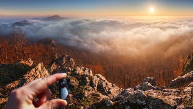 Hand-painted penguin stone #155 hidden at Vysoka, Little Carpathians, Slovakia