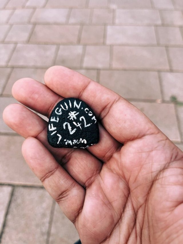 Hand-painted penguin stone #242 hidden at Westerpark, Amsterdam, Netherlands (photo 4 of 5)
