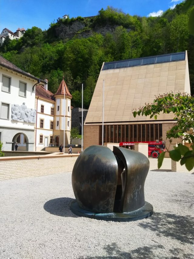 Hand-painted penguin stone #338 hidden at Public Park, Vaduz, Liechtenstein (photo 4 of 4)