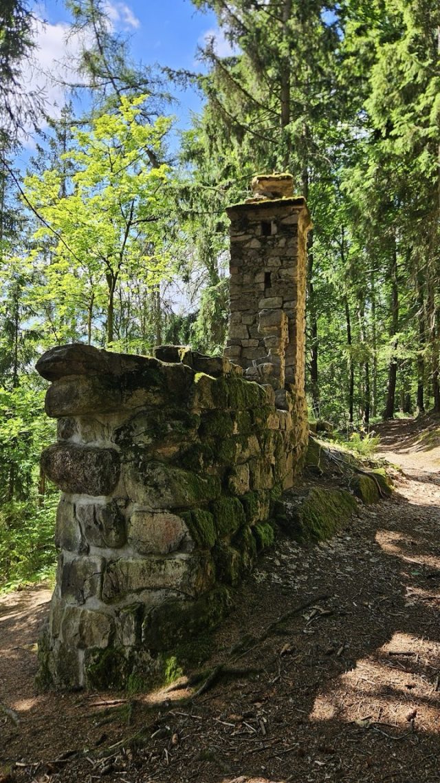 Hand-painted penguin stone #283 hidden at Mysi hradek, Nejdek, Czechia (photo 5 of 5)