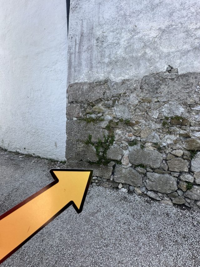 Hand-painted penguin stone #350 hidden at Schloss Ort, Gmunden, Austria (photo 4 of 5)
