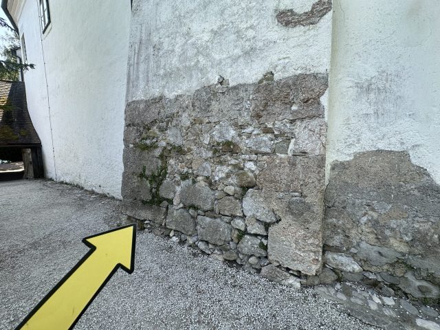 Hand-painted penguin stone #350 hidden at Schloss Ort, Gmunden, Austria (photo 5 of 5)