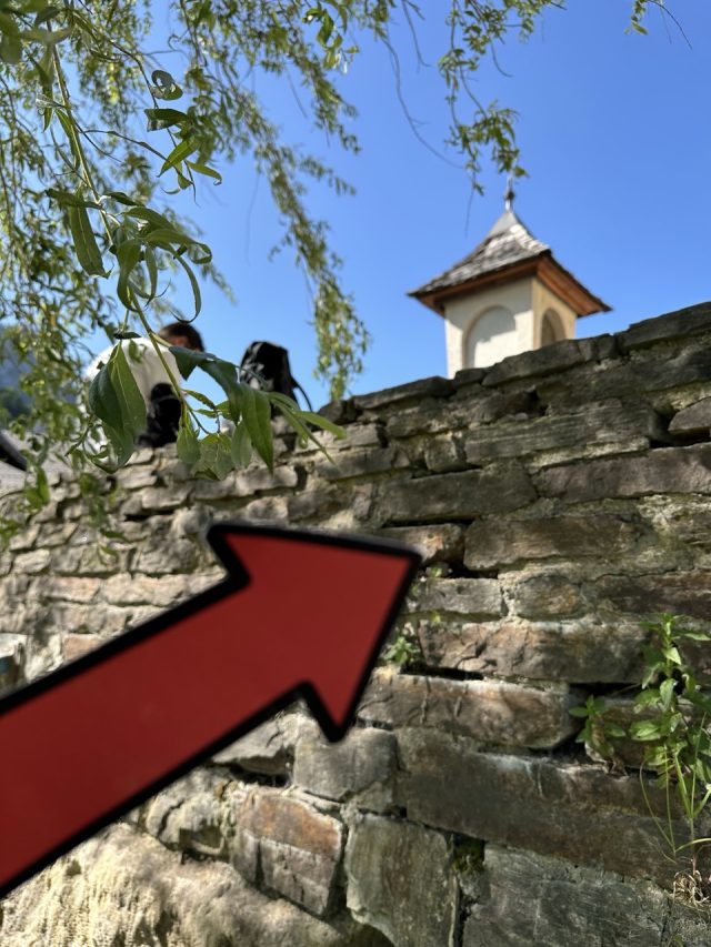 Hand-painted penguin stone #452 hidden at Memorial Fountain, Tauplitz, Austria (photo 4 of 5)