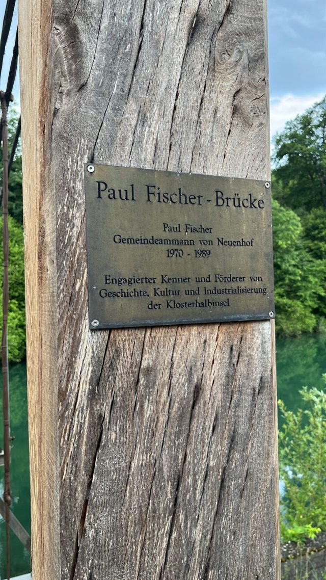 Hand-painted penguin stone #572 hidden at Paul-Fischer-Hangebrucke, Wettingen, Switzerland (photo 3 of 5)