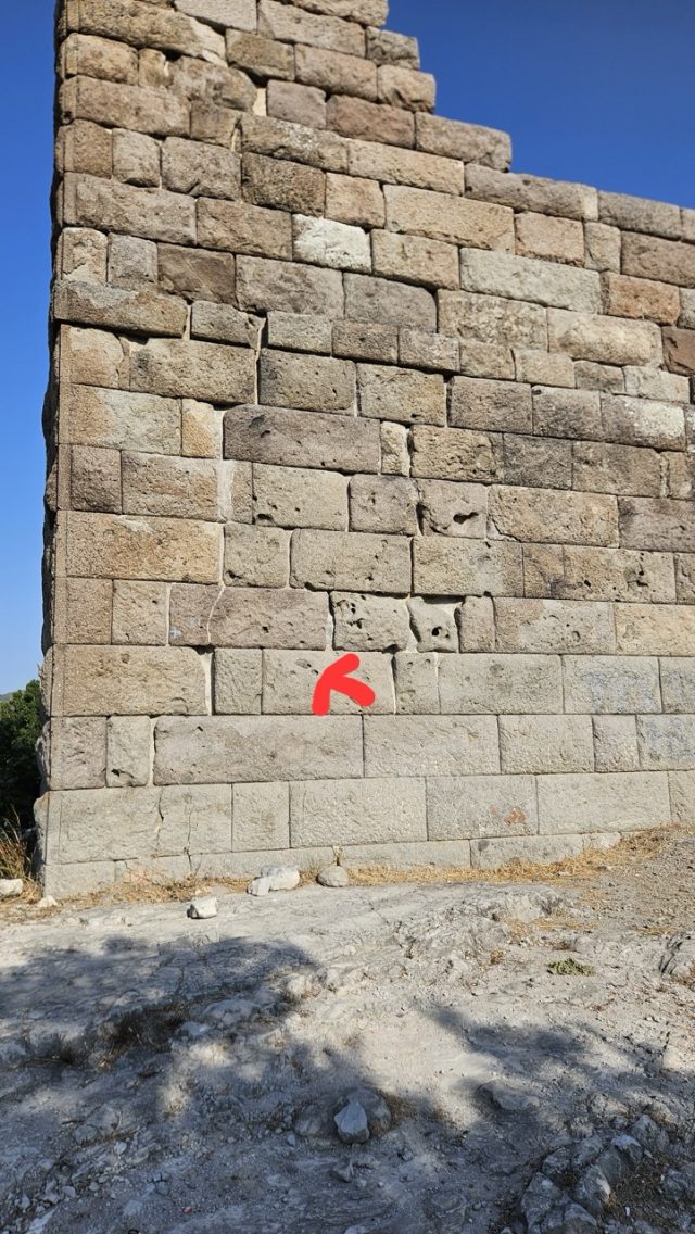 Hand-painted penguin stone #365 hidden at Myndos Gate, Bodrum, Turkiye (photo 2 of 5)
