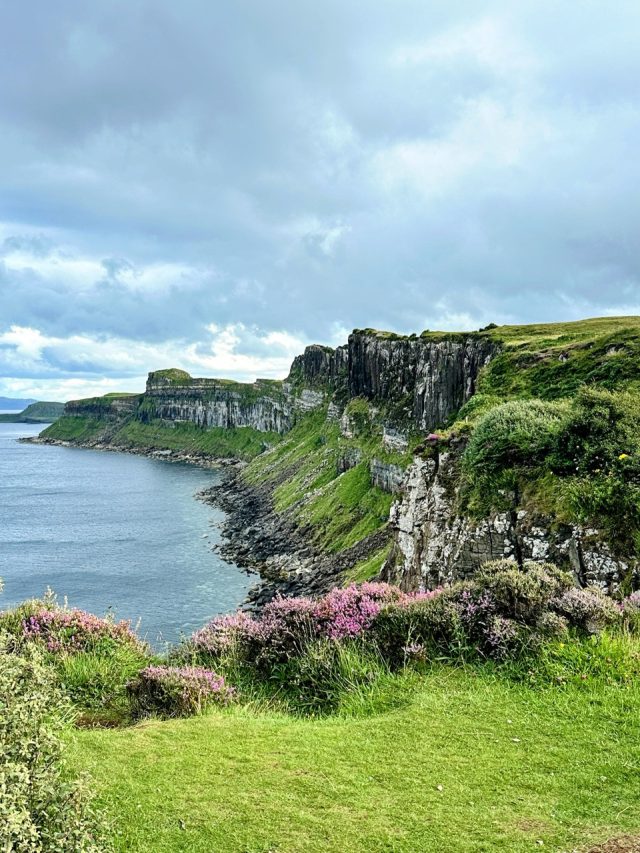 Hand-painted penguin stone #520 hidden at Kilt Rock Waterfall, Elishader, United Kingdom (photo 2 of 5)