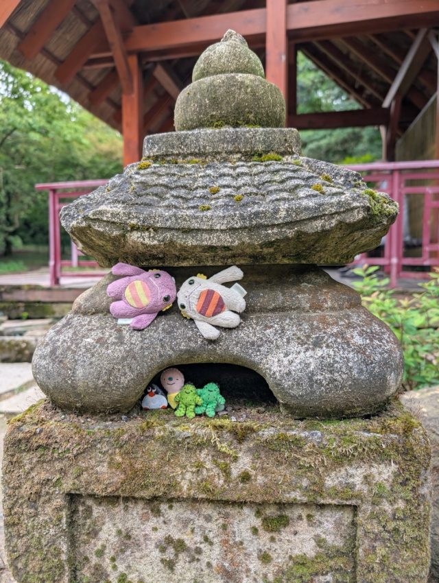 Hand-painted penguin stone #632 hidden at Arboretum Mlynany SAV, Vieska nad Zitavou, Slovakia (photo 5 of 5)