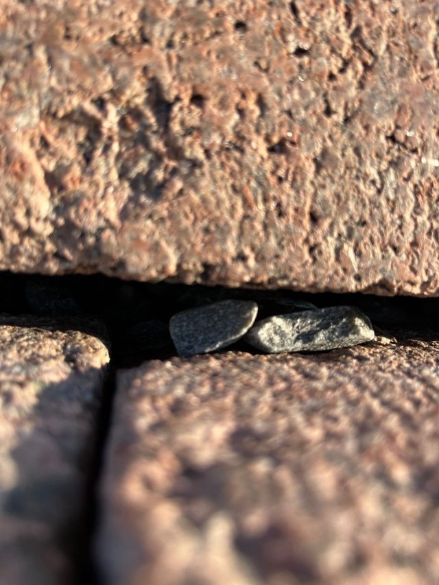 Hand-painted penguin stone #513 hidden at The Struve Geodetic Arc Norway, Hammerfest, Norway (photo 2 of 5)