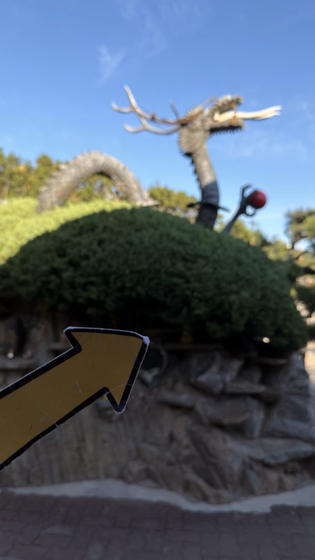 Hand-painted penguin stone #509 hidden at Stone Dragon at Haedong Yonggungsa Temple, Busan, South Korea (photo 5 of 5)