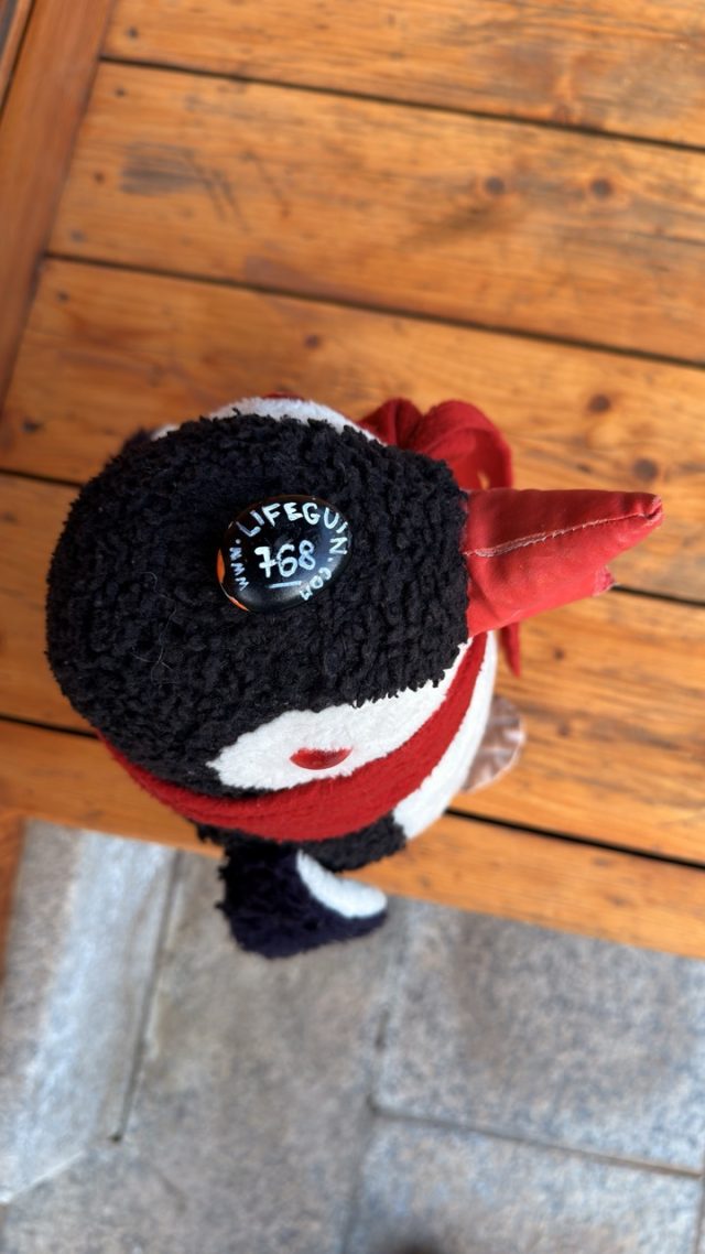 Hand-painted penguin stone #768 hidden at Namsan Gugakdang, Seoul, South Korea (photo 5 of 5)