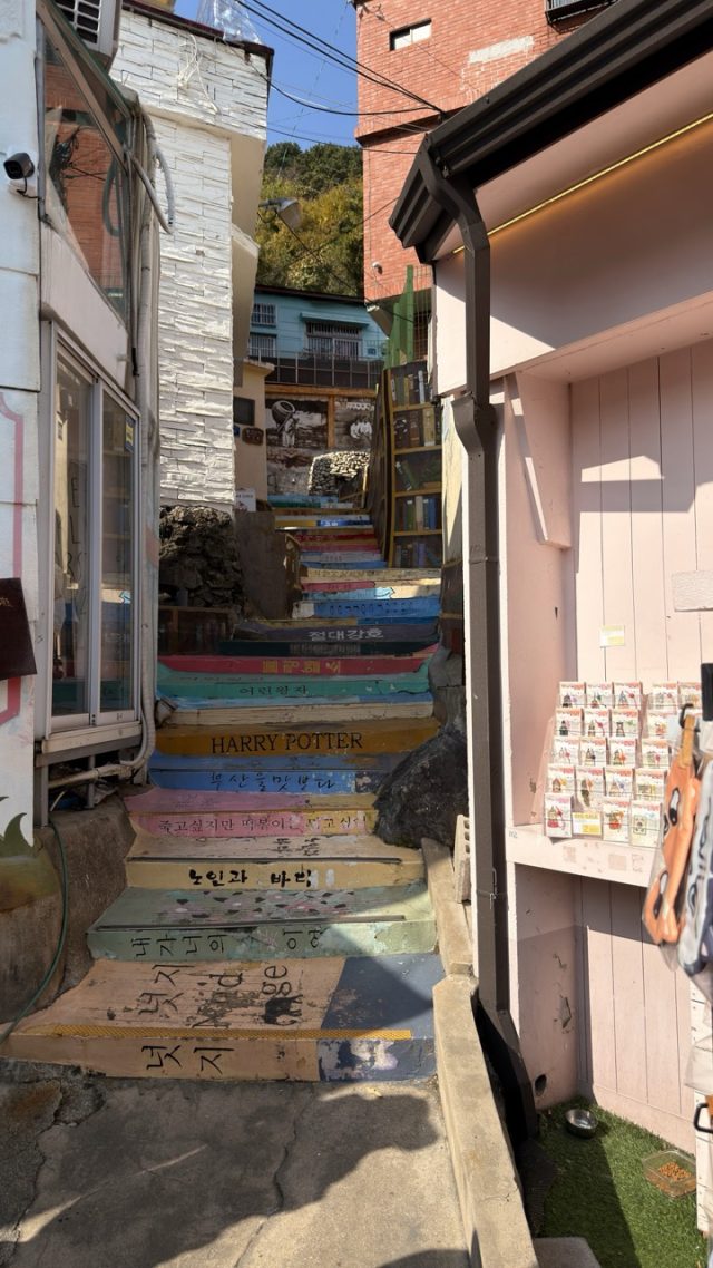 Hand-painted penguin stone #796 hidden at Book Alley at Gamcheon Culture Village, Busan, South Korea (photo 4 of 5)
