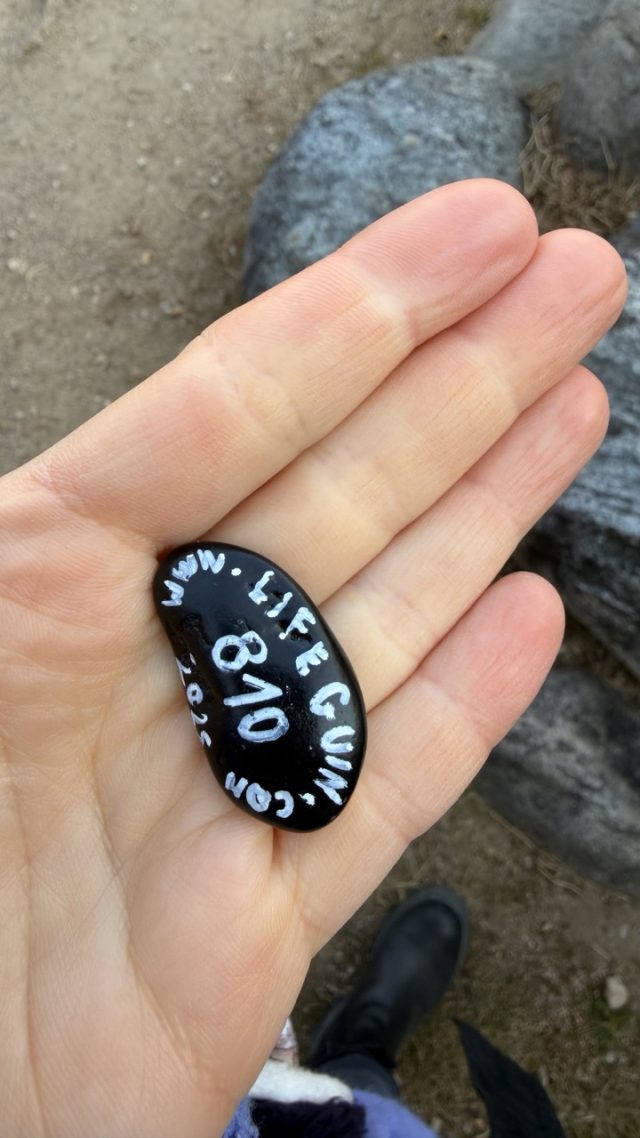 Hand-painted penguin stone #810 hidden at Seodaemun Independence Park & Prison History Hall, Seoul, South Korea (photo 3 of 5)