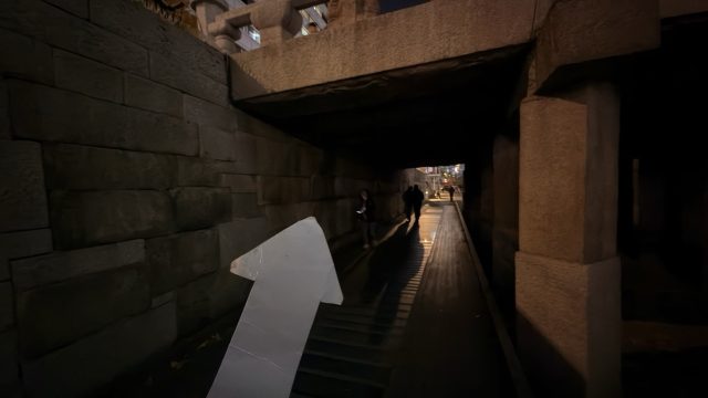 Hand-painted penguin stone #841 hidden at Gwangtonggyo Bridge at Cheonggyecheon Stream, Seoul, South Korea (photo 4 of 5)