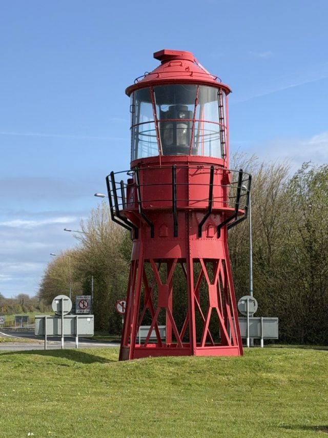 Hand-painted penguin stone #1045 hidden at Alf Skua Lightship Lantern, Arklow, Ireland (photo 2 of 5)