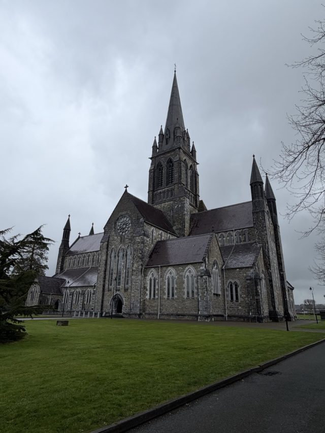 Hand-painted penguin stone #1054 hidden at St. Mary's Cathedral, Killarney, Ireland (photo 3 of 5)
