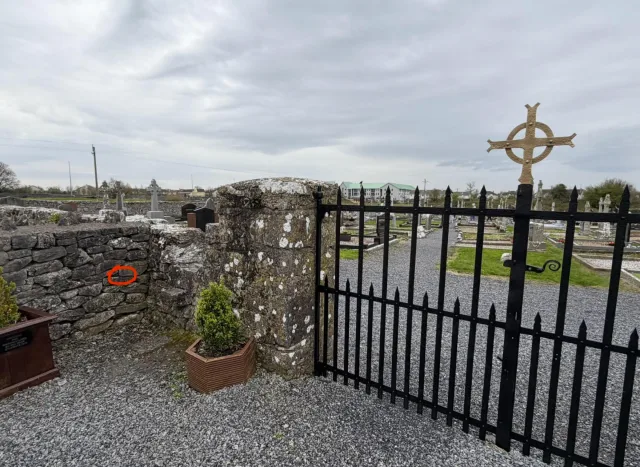 Hand-painted penguin stone #1056 hidden at Claregalway Friary, Claregalway, Ireland (photo 3 of 4)