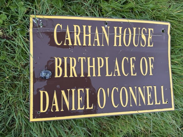 Hand-painted penguin stone #1058 hidden at Birthplace of Daniel O'Connell, Cahersiveen, Ireland (photo 4 of 5)