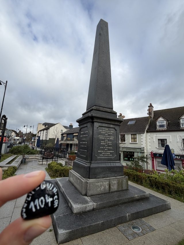 Hand-painted penguin stone #1104 hidden at Town Centre, Wicklow, Ireland (photo 2 of 5)