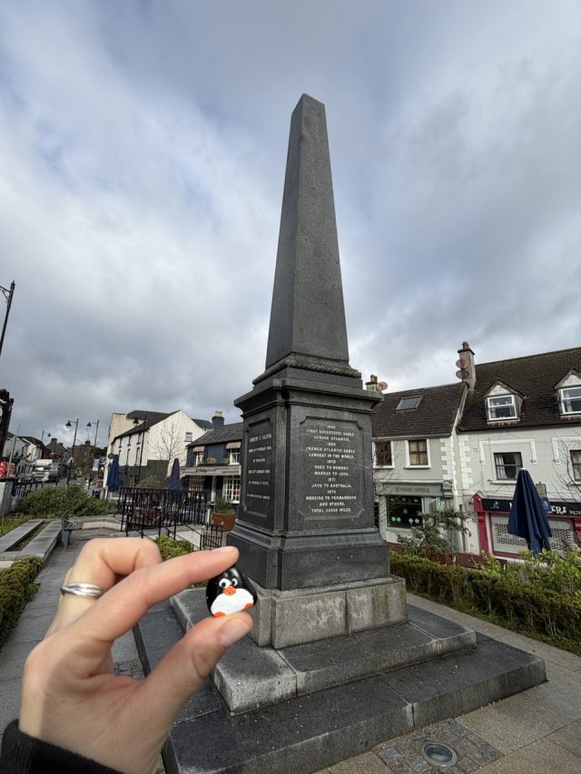Hand-painted penguin stone #1104 hidden at Town Centre, Wicklow, Ireland (photo 3 of 5)