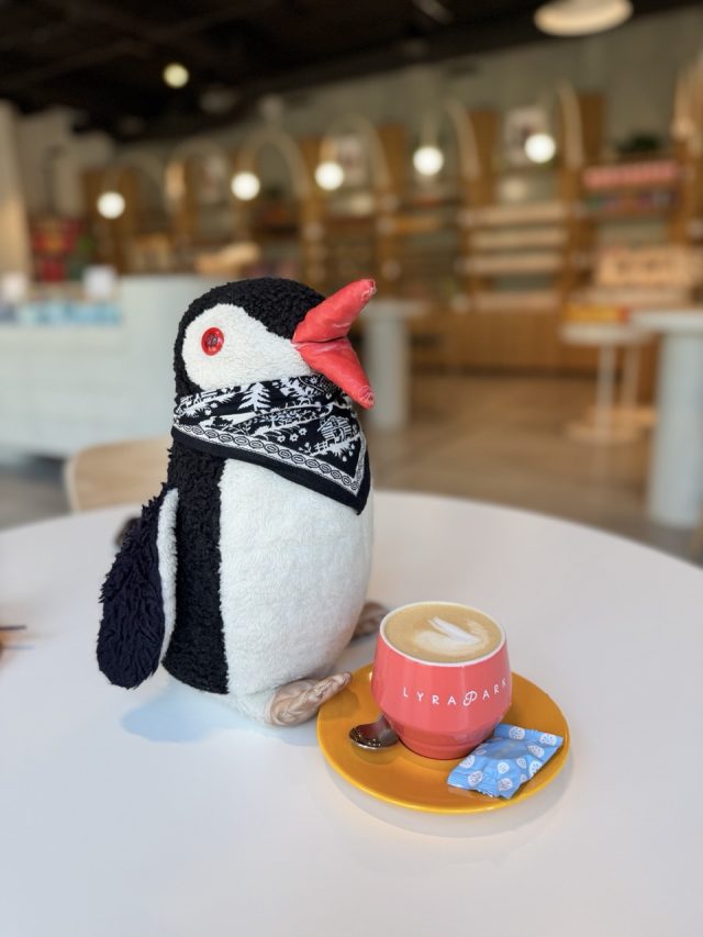Hand-painted penguin stone #863 hidden at LYRA Chocolate, Ivanka pri Nitre, Slovakia (photo 2 of 5)