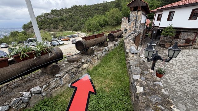 Hand-painted penguin stone #1128 hidden at Mladen Stojanovski, Gorno Nerezi, North Macedonia (photo 5 of 5)