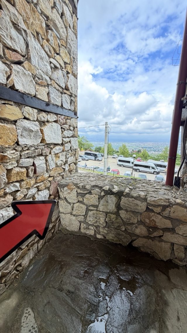 Hand-painted penguin stone #1178 hidden at Hidden Viewpoint, Macedonian Village, North Macedonia (photo 4 of 5)