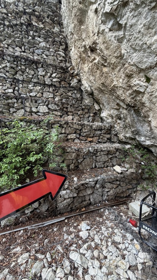 Hand-painted penguin stone #506 hidden at Vrelo Cave, Matka Canyon, North Macedonia (photo 4 of 5)