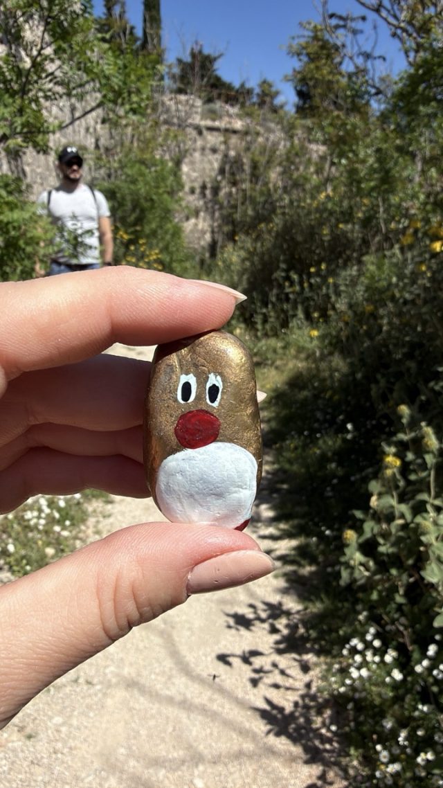 Hand-painted penguin stone #517 hidden at Fort Stone Wall, Dubrovnik, Croatia (photo 4 of 5)