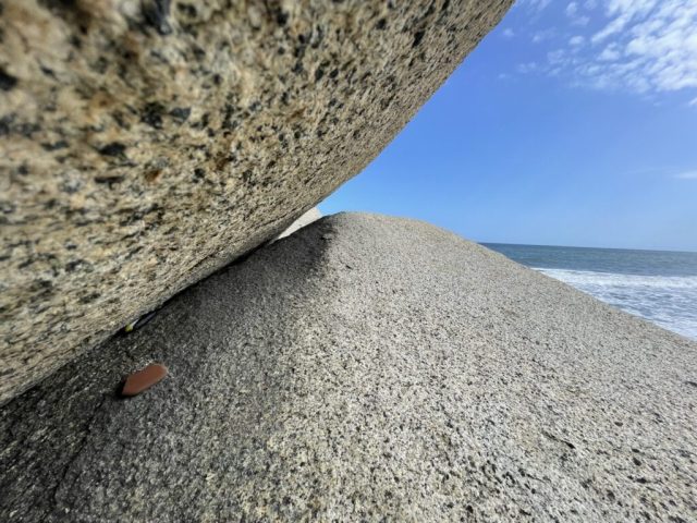 Hand-painted penguin stone #9 hidden at Tayrona National Park, Santa Marta, Colombia (photo 5 of 5)