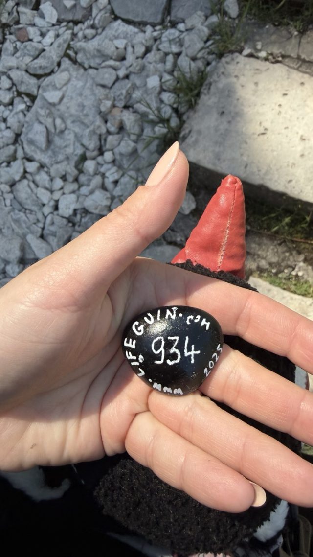Hand-painted penguin stone #934 hidden at Kotor Bay Panorama, Kotor, Montenegro (photo 3 of 5)