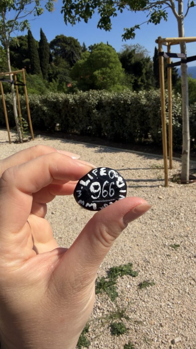 Hand-painted penguin stone #966 hidden at Park, Dubrovnik, Croatia (photo 2 of 5)