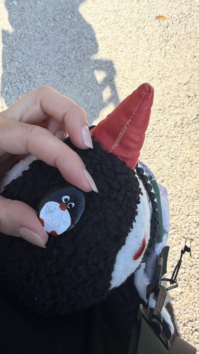 Hand-painted penguin stone #966 hidden at Park, Dubrovnik, Croatia (photo 3 of 5)