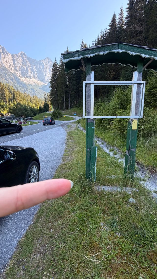 Hand-painted penguin stone #1223 hidden at Sign, Ramsau am Dachstein, Austria (photo 2 of 5)
