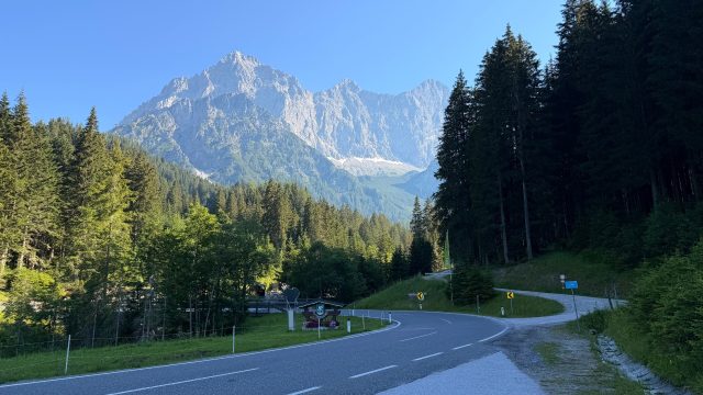 Hand-painted penguin stone #1223 hidden at Sign, Ramsau am Dachstein, Austria (photo 5 of 5)