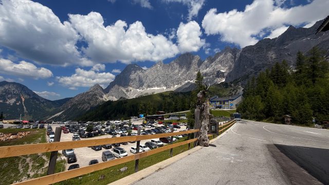 Hand-painted penguin stone #1281 hidden at Dachstein Turlwand Bus Stop, Ramsau am Dachstein, Austria (photo 5 of 5)