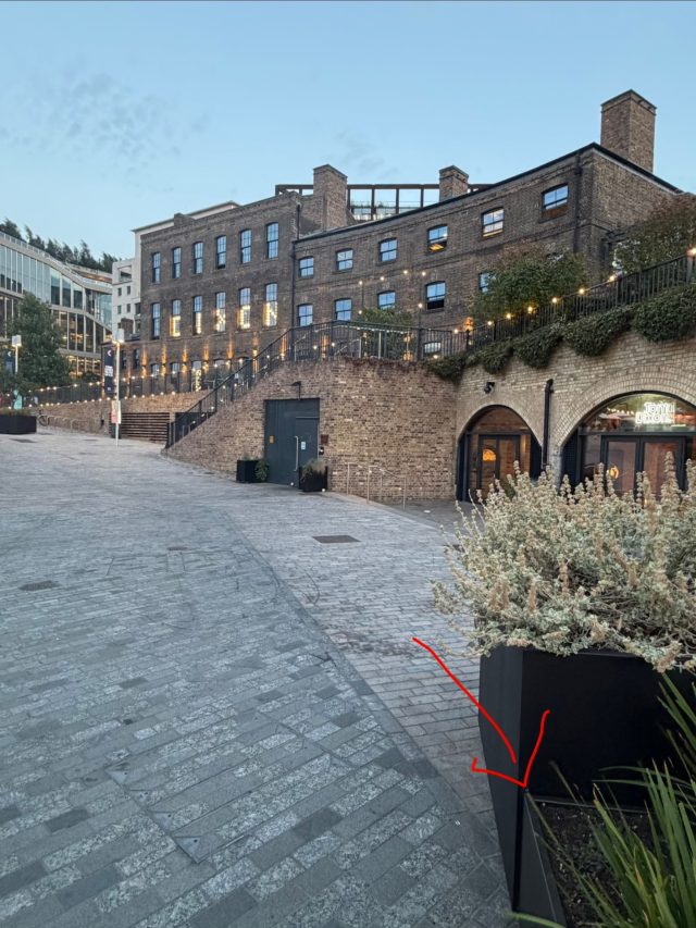 Hand-painted penguin stone #1160 hidden at Granary square, London, United Kingdom (photo 3 of 5)
