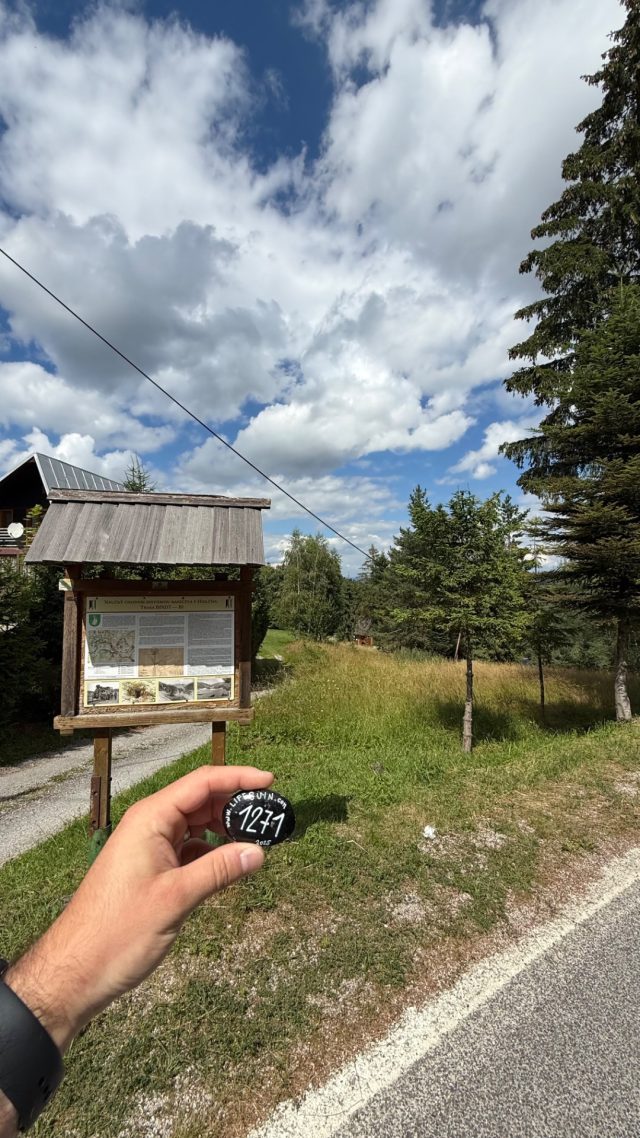 Hand-painted penguin stone #1271 hidden at Bindt intersection, Hnilcik, Slovakia (photo 3 of 4)