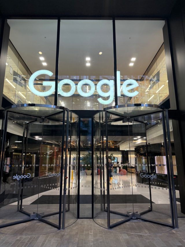 Hand-painted penguin stone #2329 hidden at Google London - Pancras Square, London, United Kingdom (photo 5 of 5)