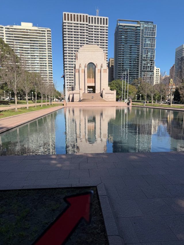 Hand-painted penguin stone #1139 hidden at Anzac Memorial, Sydney, Australia (photo 5 of 5)