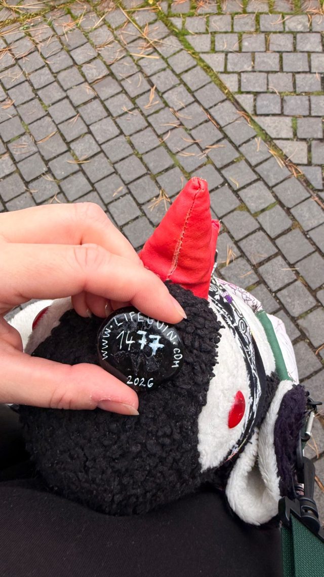 Hand-painted penguin stone #1477 hidden at Close to Oda Krohgs bro, Oslo, Norway (photo 3 of 5)
