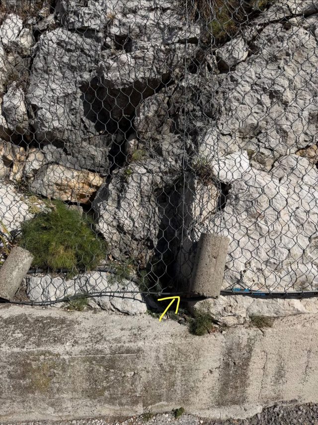 Hand-painted penguin stone #1518 hidden at Upper Ostrog Monastery, Bjelopavlici Plain, Montenegro (photo 4 of 5)
