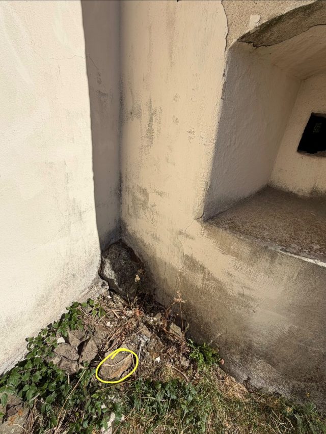 Hand-painted penguin stone #1635 hidden at New Castle, Banska Stiavnica, Slovakia (photo 5 of 5)