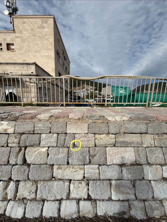 Hand-painted penguin stone #2239 hidden at Old Town Budva, Cetinje, Montenegro (photo 4 of 5)