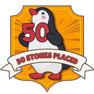 50 Stones Placed badge (locked)