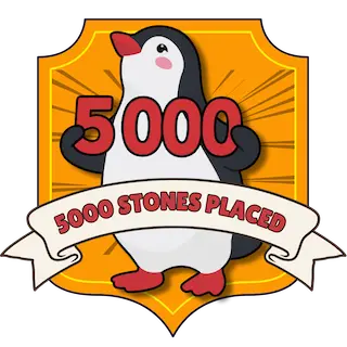 5,000 Stones Placed badge (locked)