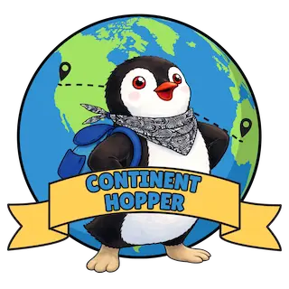 Continent Hopper badge (earned)