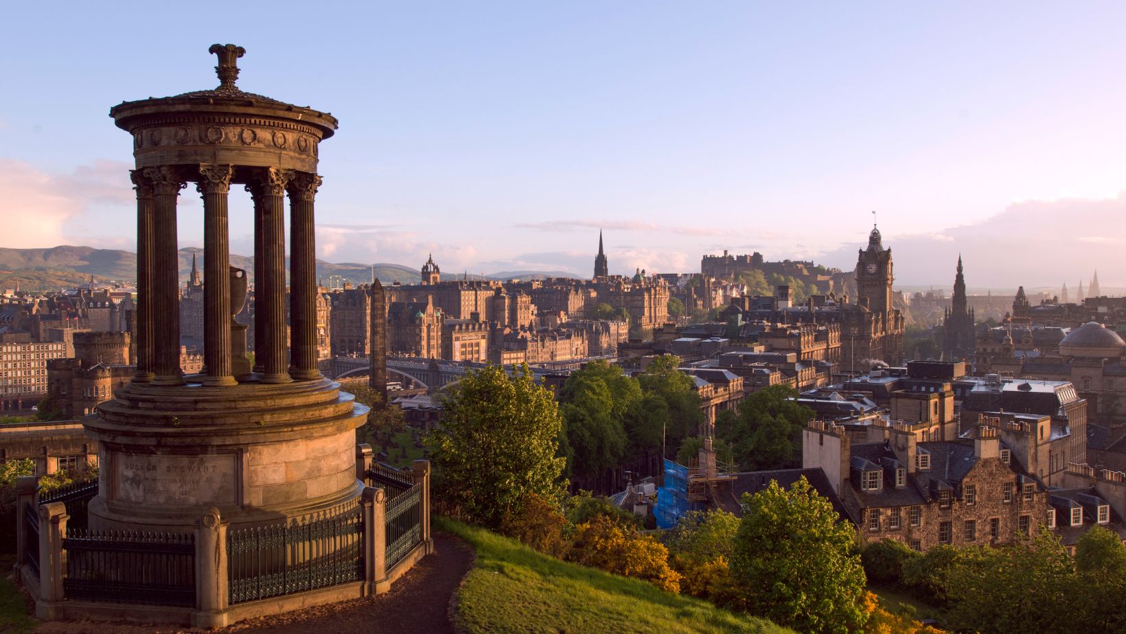 Hand-painted penguin stone #228 hidden at Dugald Stewart Monument, Edinburgh, United Kingdom (photo 1 of 5)